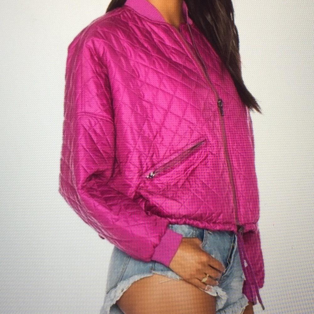 Free People Easy Quilted Bomber -NWT-L - Picture 5 of 8